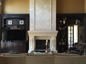 Manufactured Stone Fireplace